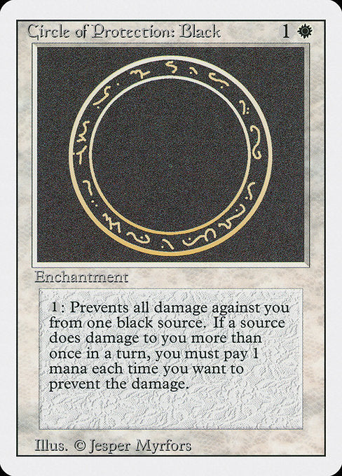 3ED: Circle of Protection: Black