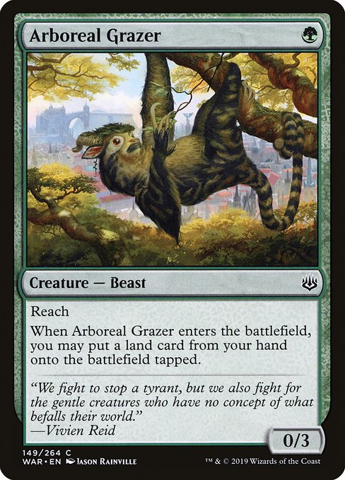 WAR: Arboreal Grazer (Foil)