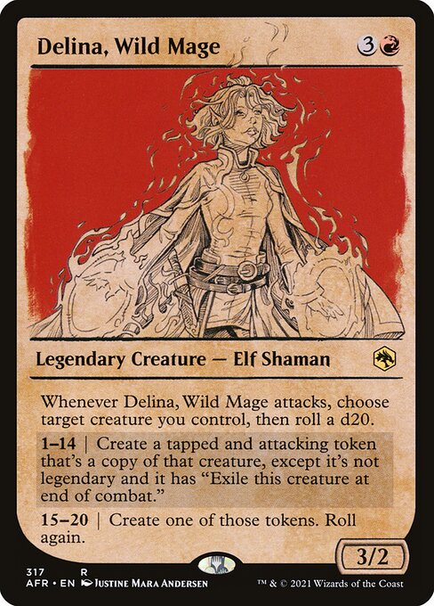 AFR: Delina, Wild Mage (Showcase) (Foil)