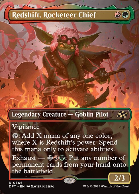 DFT: Redshift, Rocketeer Chief (Borderless) (Foil)
