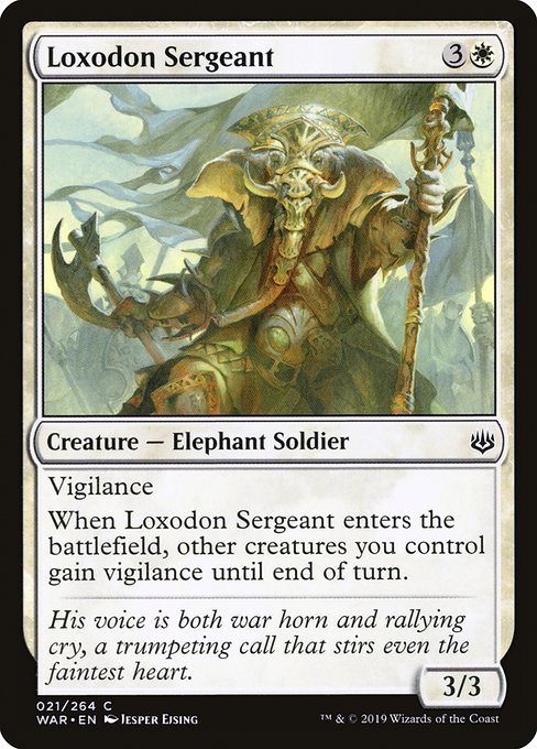 WAR: Loxodon Sergeant (Foil)