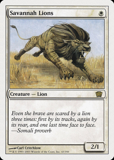 8ED: Savannah Lions