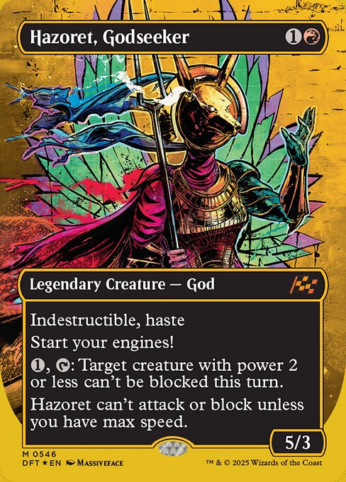 DFT: Hazoret, Godseeker (Borderless) (First-Place Foil)