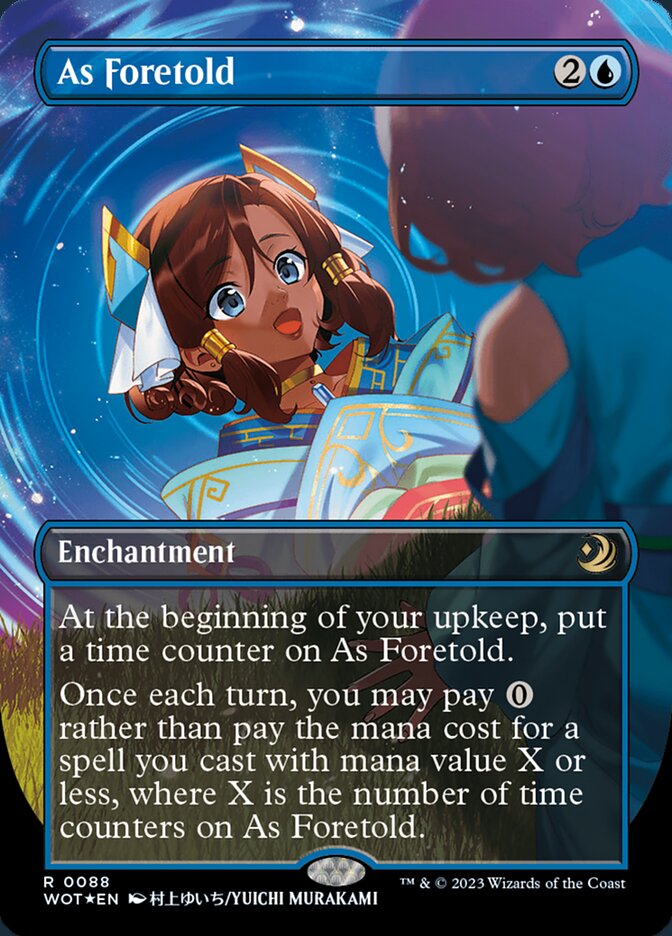 As Foretold (Anime Borderless) (Confetti Foil) [Foil] :: WOT