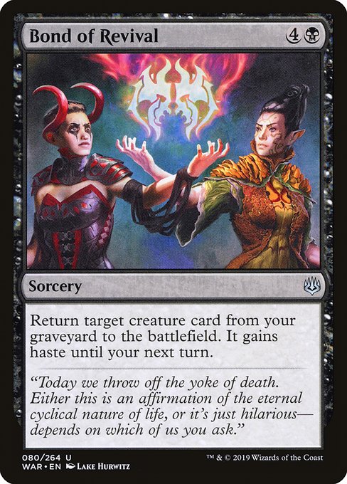 WAR: Bond of Revival