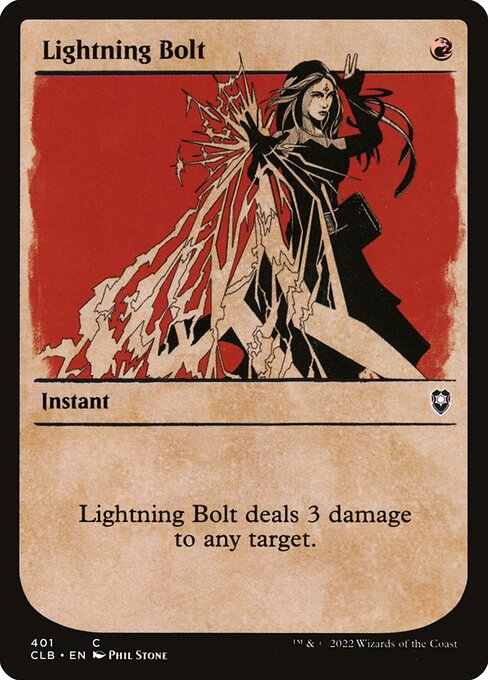 CLB: Lightning Bolt (Showcase) (Foil)