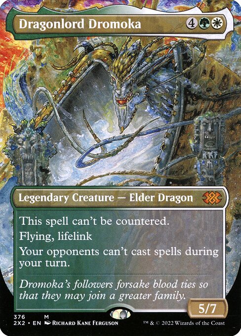2X2: Dragonlord Dromoka (Borderless) (Foil)