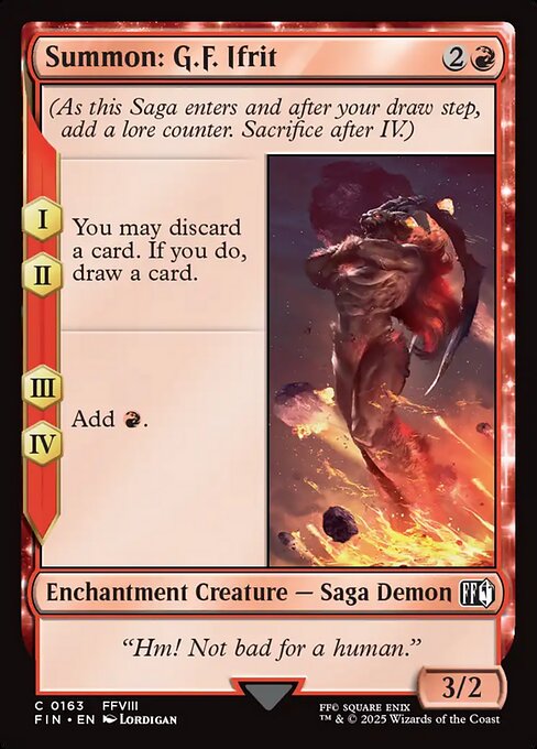 FIN: Summon: G.F. Ifrit (Foil)
