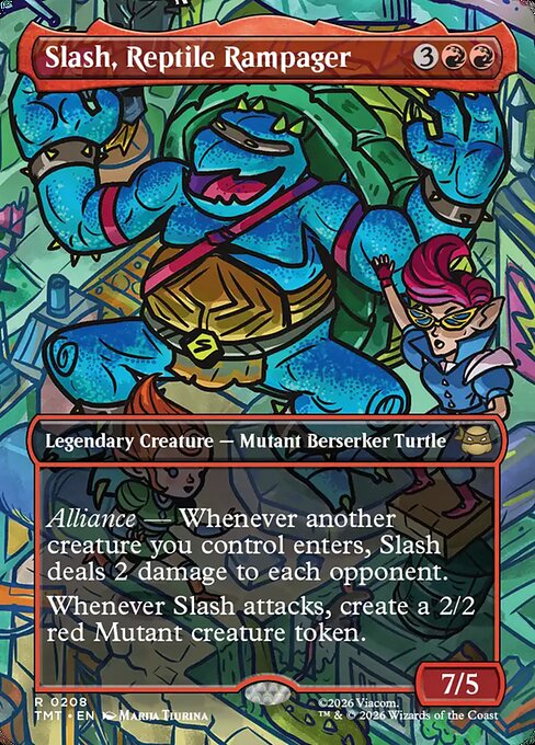 TMT: Slash, Reptile Rampager (Borderless)