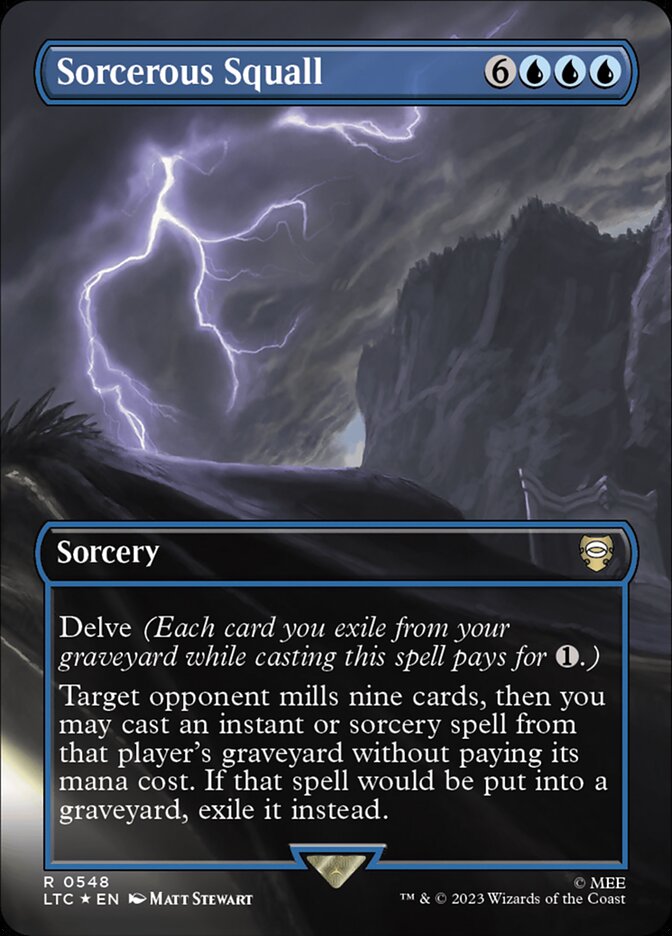 Sorcerous Squall (Borderless) (Surge Foil) [Foil] :: LTC