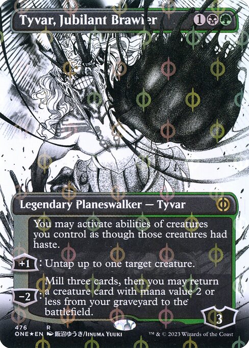 ONE: Tyvar, Jubilant Brawler (Borderless) (Step-and-Compleat Foil)