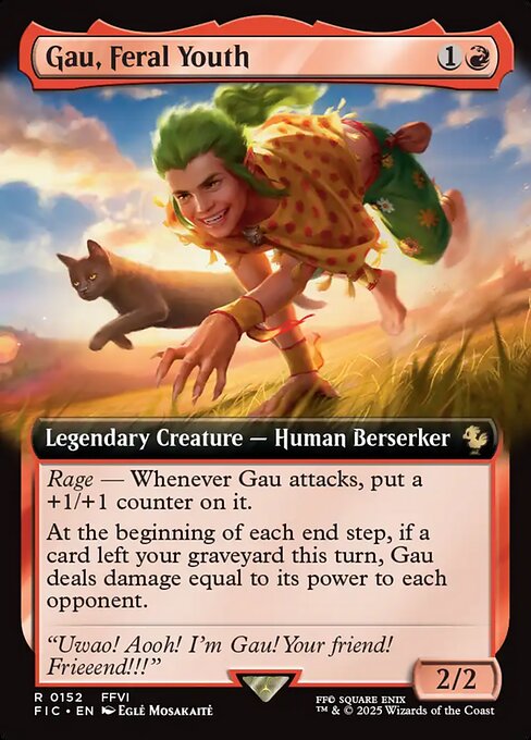 FIC: Gau, Feral Youth (Extended Art) (Foil)
