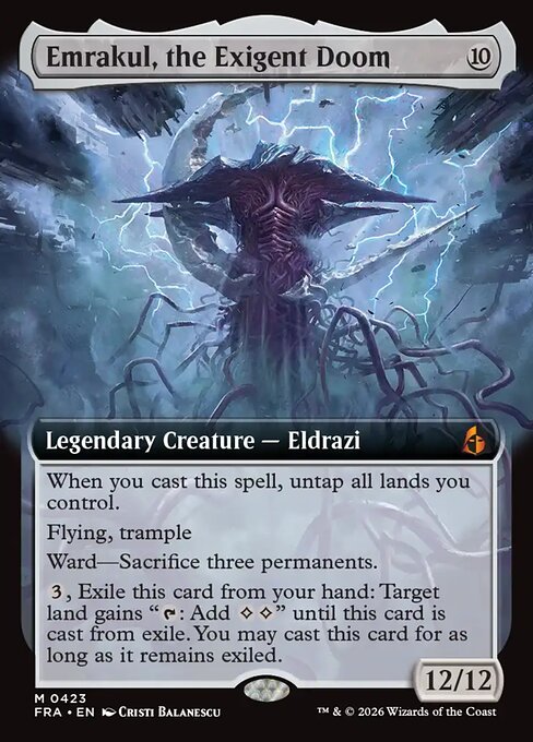 FRA: Emrakul, the Exigent Doom (Extended Art) (Foil)