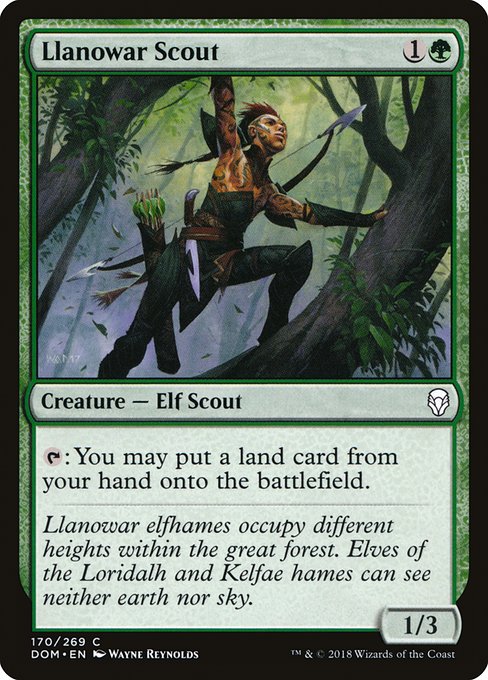 DOM: Llanowar Scout (Foil)
