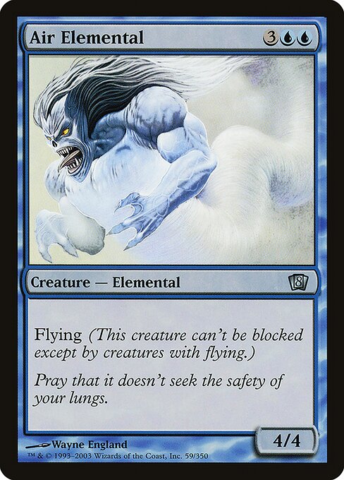 8ED: Air Elemental (Foil)