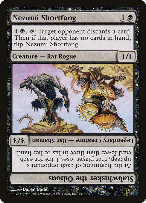 CHK: Nezumi Shortfang // Stabwhisker the Odious (Foil)