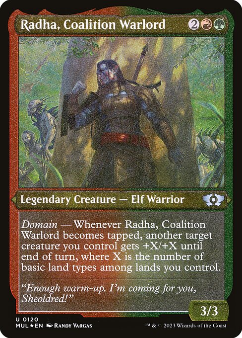 MUL: Radha, Coalition Warlord (Foil Etched)