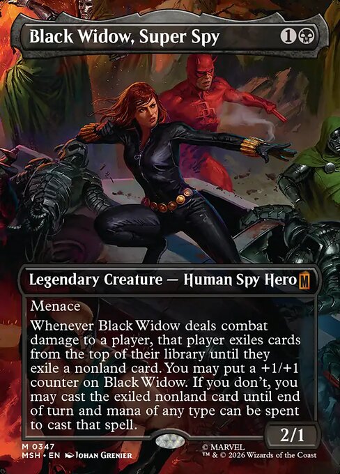 MSH: Black Widow, Super Spy (Borderless) (0347)