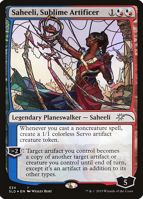 SLD: Saheeli, Sublime Artificer (Stained Glass) (Foil)