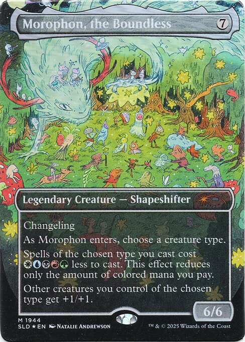 SLD: Morophon, the Boundless (Display Commander) - Thick Stock (Double Rainbow Foil)