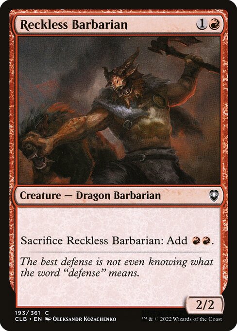 CLB: Reckless Barbarian (Foil)