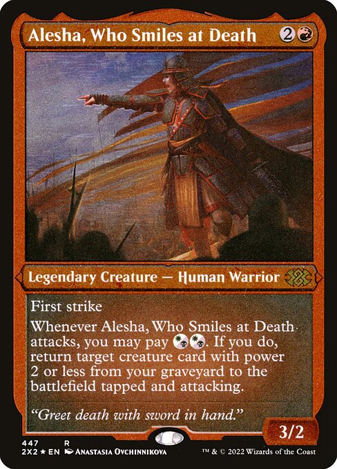 2X2: Alesha, Who Smiles at Death (Foil Etched)