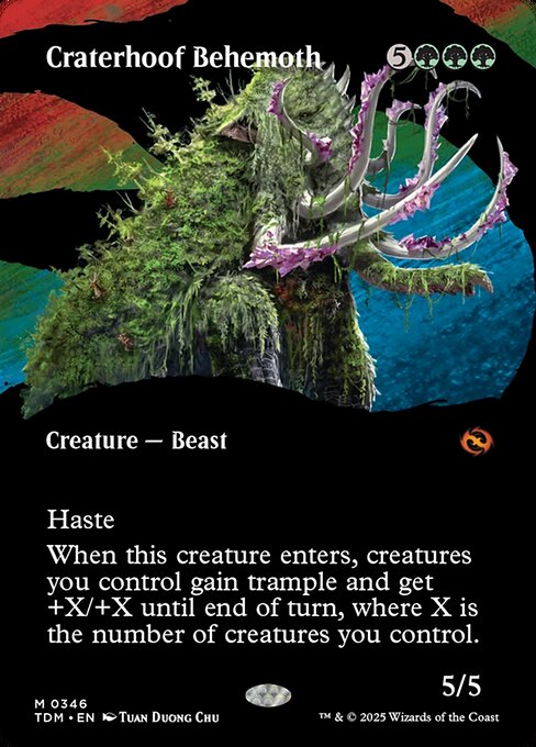 TDM: Craterhoof Behemoth (Borderless) (Foil)