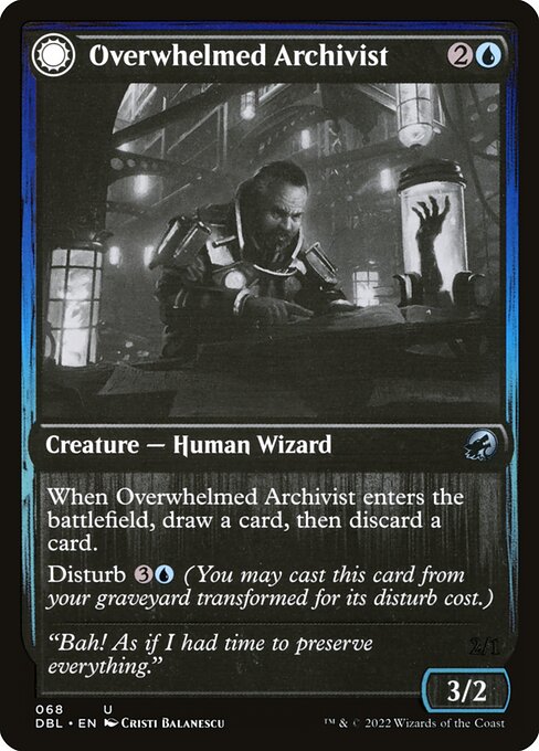 DBL: Overwhelmed Archivist (Foil)