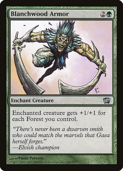 8ED: Blanchwood Armor (Foil)