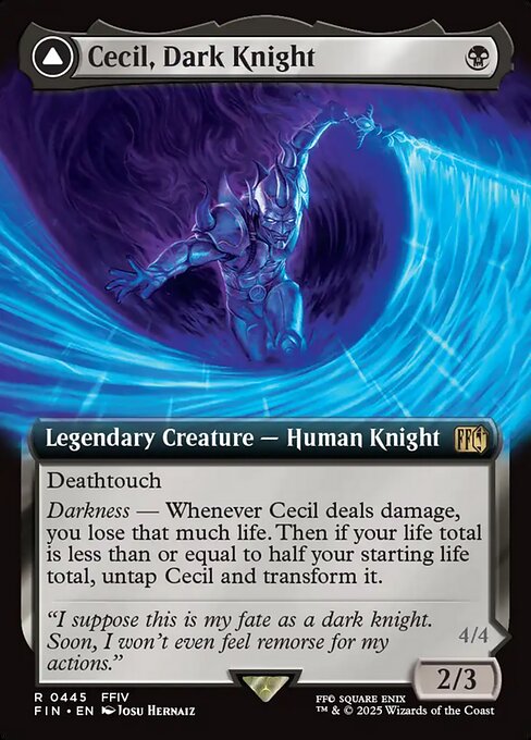 FIN: Cecil, Dark Knight (Extended Art) (Foil)