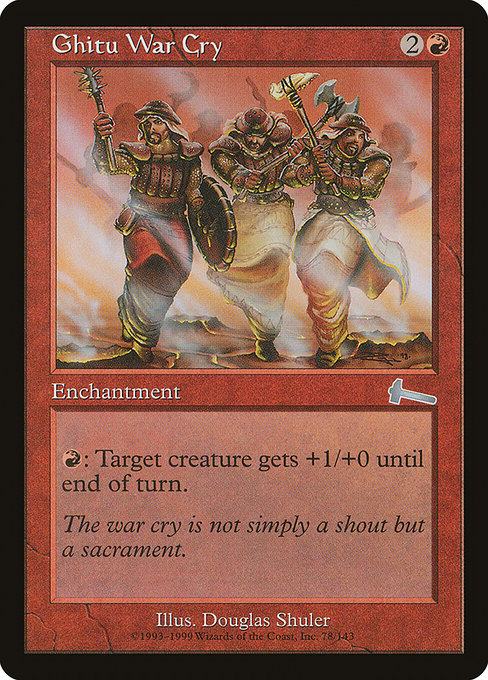 ULG: Ghitu War Cry (Foil)