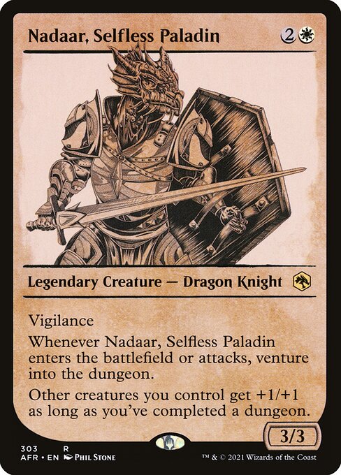 AFR: Nadaar, Selfless Paladin (Showcase) (Foil)