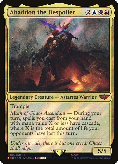 40K: Abaddon the Despoiler (Surge Foil)