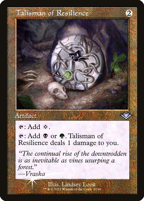 H1R: Talisman of Resilience (Retro Frame) (Foil Etched)