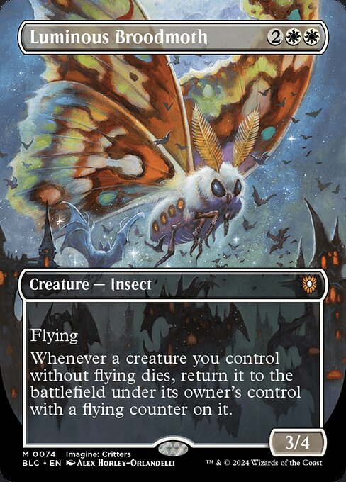 BLC: Luminous Broodmoth (Borderless) (Foil)