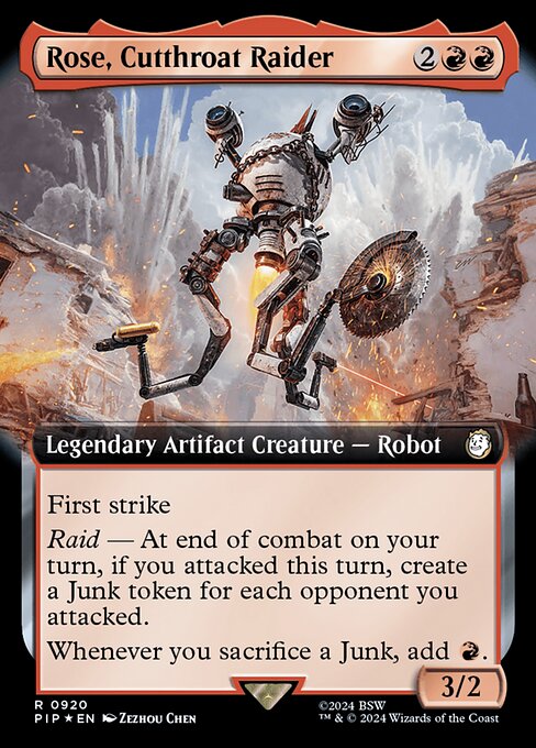 PIP: Rose, Cutthroat Raider (Extended Art) (Surge Foil)