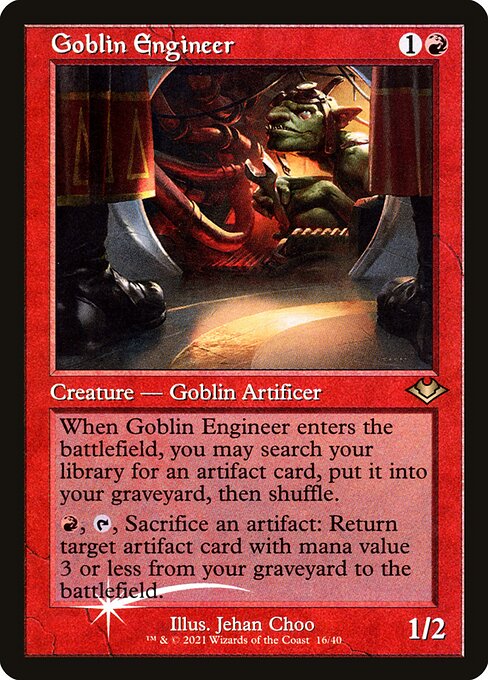 H1R: Goblin Engineer (Retro Frame) (Foil Etched)