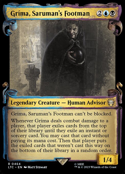 LTC: Grima, Saruman's Footman (Showcase Scrolls) (Foil)