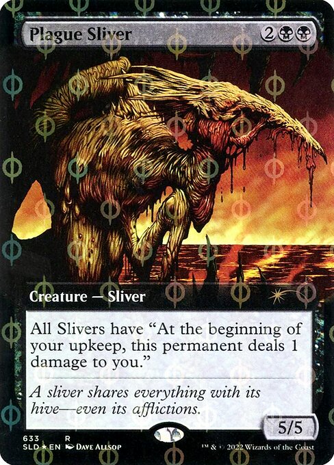 SLD: Plague Sliver (Extended Art) (Step-and-Compleat Foil)