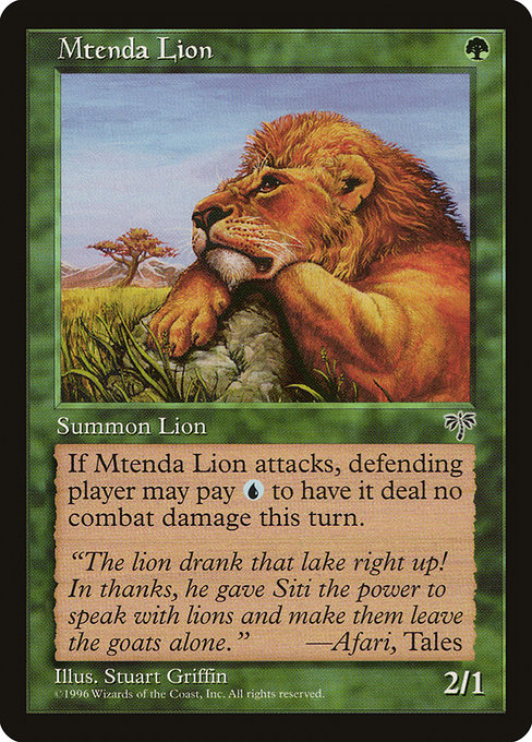 MIR: Mtenda Lion