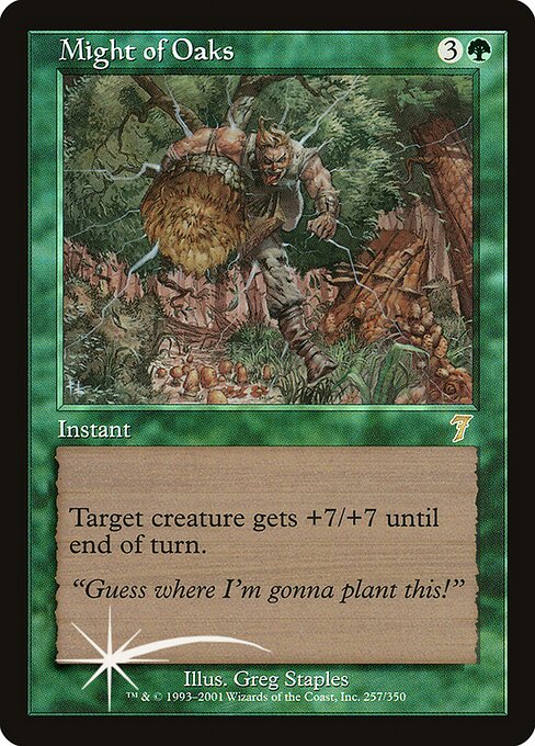 7ED: Might of Oaks (Foil)