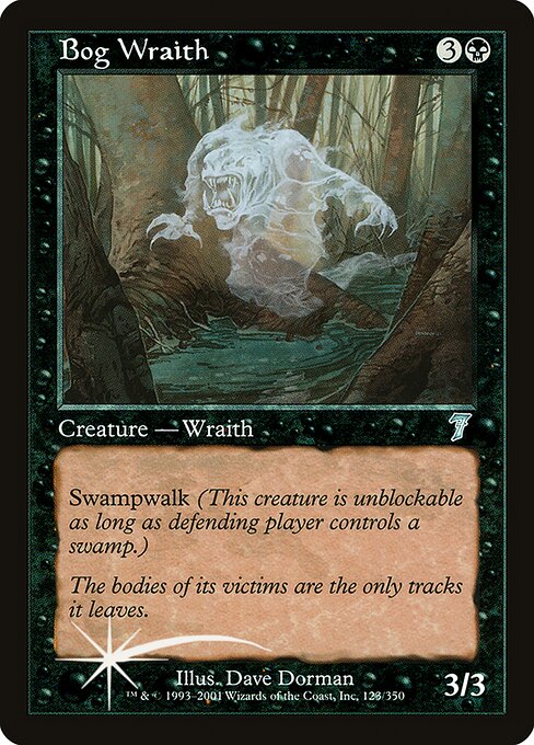 7ED: Bog Wraith (Foil)