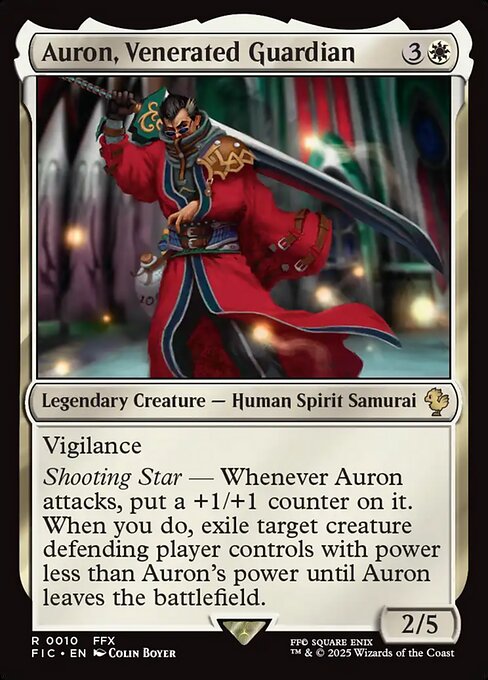 FIC: Auron, Venerated Guardian (Foil)