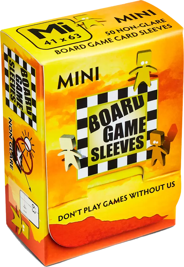 Board Game Sleeves: Non-Glare: Mini Yellow (50) Board Game Sleeves: Non-Glare: Mini Yellow (50)