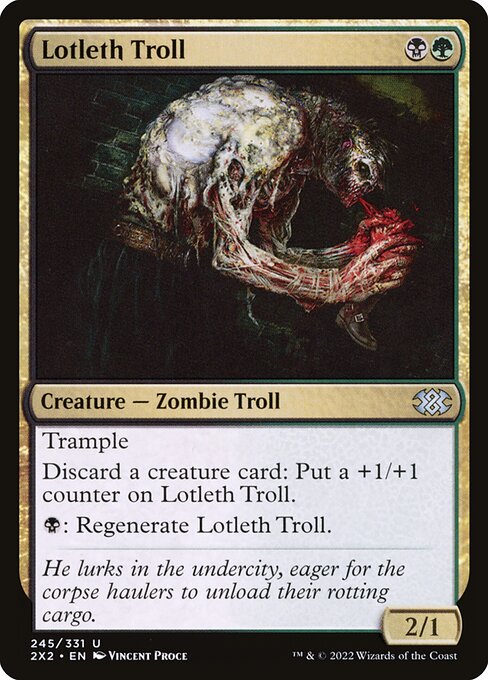 2X2: Lotleth Troll (Foil)