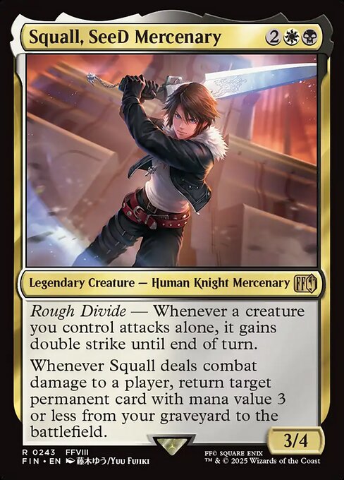 FIN: Squall, SeeD Mercenary (Foil)