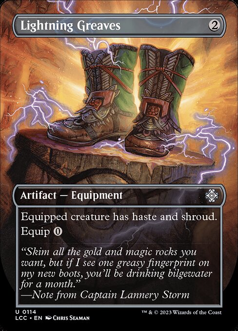 LCC: Lightning Greaves (Borderless)