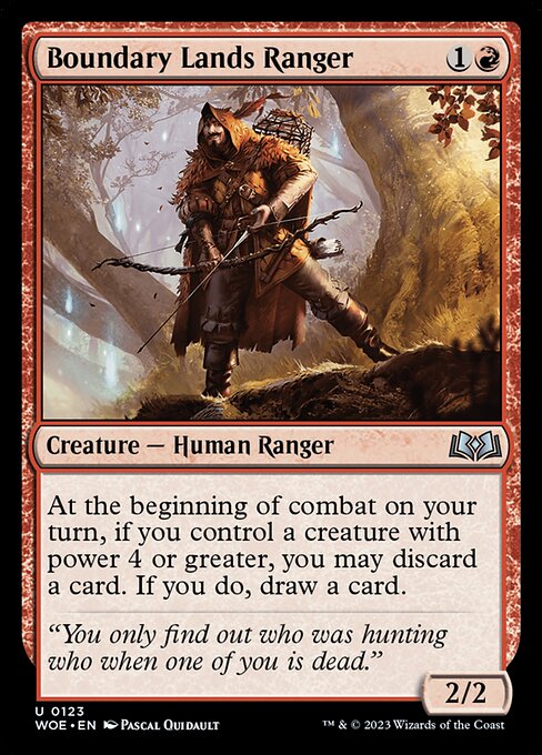 WOE: Boundary Lands Ranger (Foil)