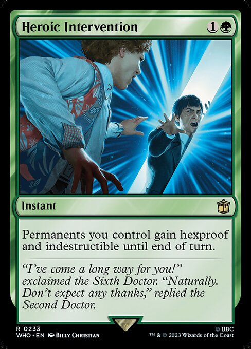 WHO: Heroic Intervention