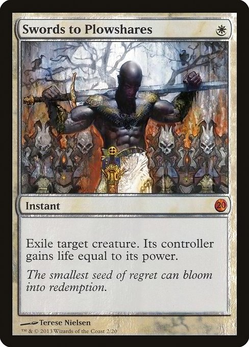 V13: Swords to Plowshares (Foil)